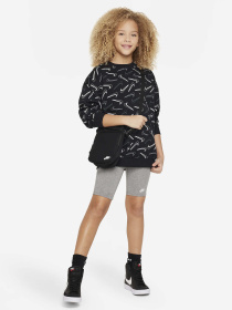 Свитшот NIKE CLUB FLC OVRSD CRW LOGO модель FN8604-010 Фото