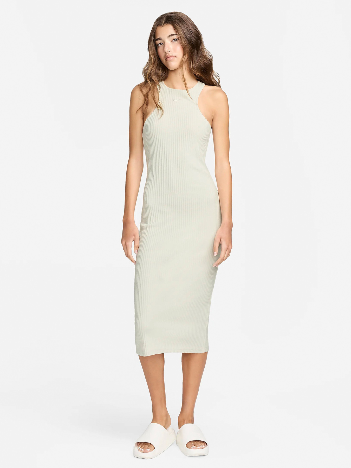 Сукня міді NIKE SPORTSWEAR CHILL KNIT модель FN3679-104 Сукня міді NIKE SPORTSWEAR CHILL KNIT модель FN3679-104 Фото