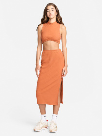 Юбка миди NIKE SPORTSWEAR CHILL KNIT модель FQ1636-825 Юбка миди NIKE SPORTSWEAR CHILL KNIT модель FQ1636-825 Фото