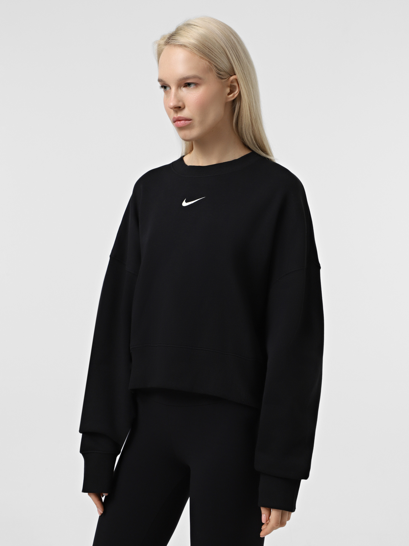 Світшот NIKE SPORTSWEAR PHOENIX FLEECE модель DQ5761-010 Світшот NIKE SPORTSWEAR PHOENIX FLEECE модель DQ5761-010 Фото