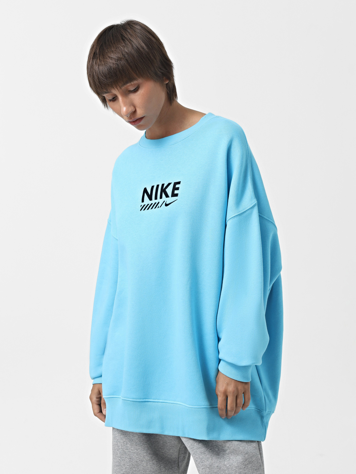 Свитшот NIKE Oversized Fleece Crewneck модель HM4318-416 Фото
