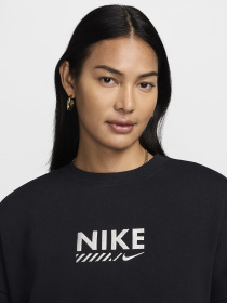 Свитшот NIKE Oversized Fleece Crew-Neck модель HM4318-010 Фото