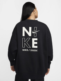 Світшот NIKE OVERSIZED FLEECE CREW-NECK модель HM4318-010 Фото