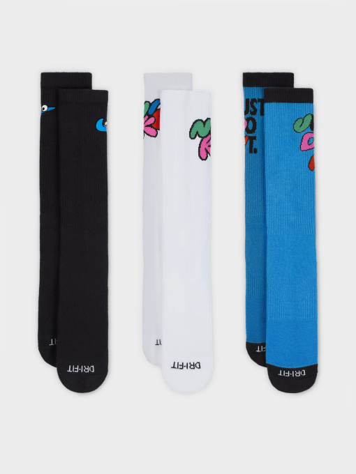 Набор носков NIKE Everyday Plus Cushioned Crew модель HF0851-901 Фото