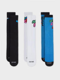 Набір шкарпеток NIKE EVERYDAY PLUS CUSHIONED CREW модель HF0851-901 Набір шкарпеток NIKE EVERYDAY PLUS CUSHIONED CREW модель HF0851-901 Фото