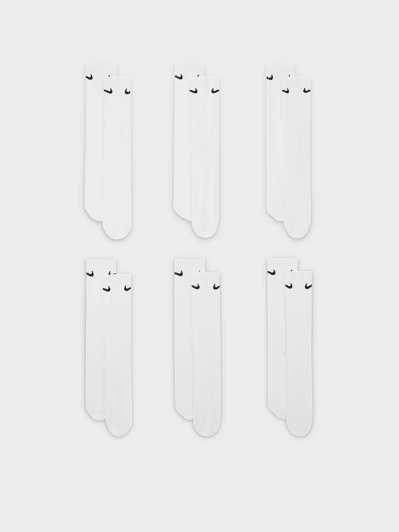 Набор носков NIKE EVERYDAY COTTON CUSHIONED CREW модель SX7666-100 Набор носков NIKE EVERYDAY COTTON CUSHIONED CREW модель SX7666-100 Фото