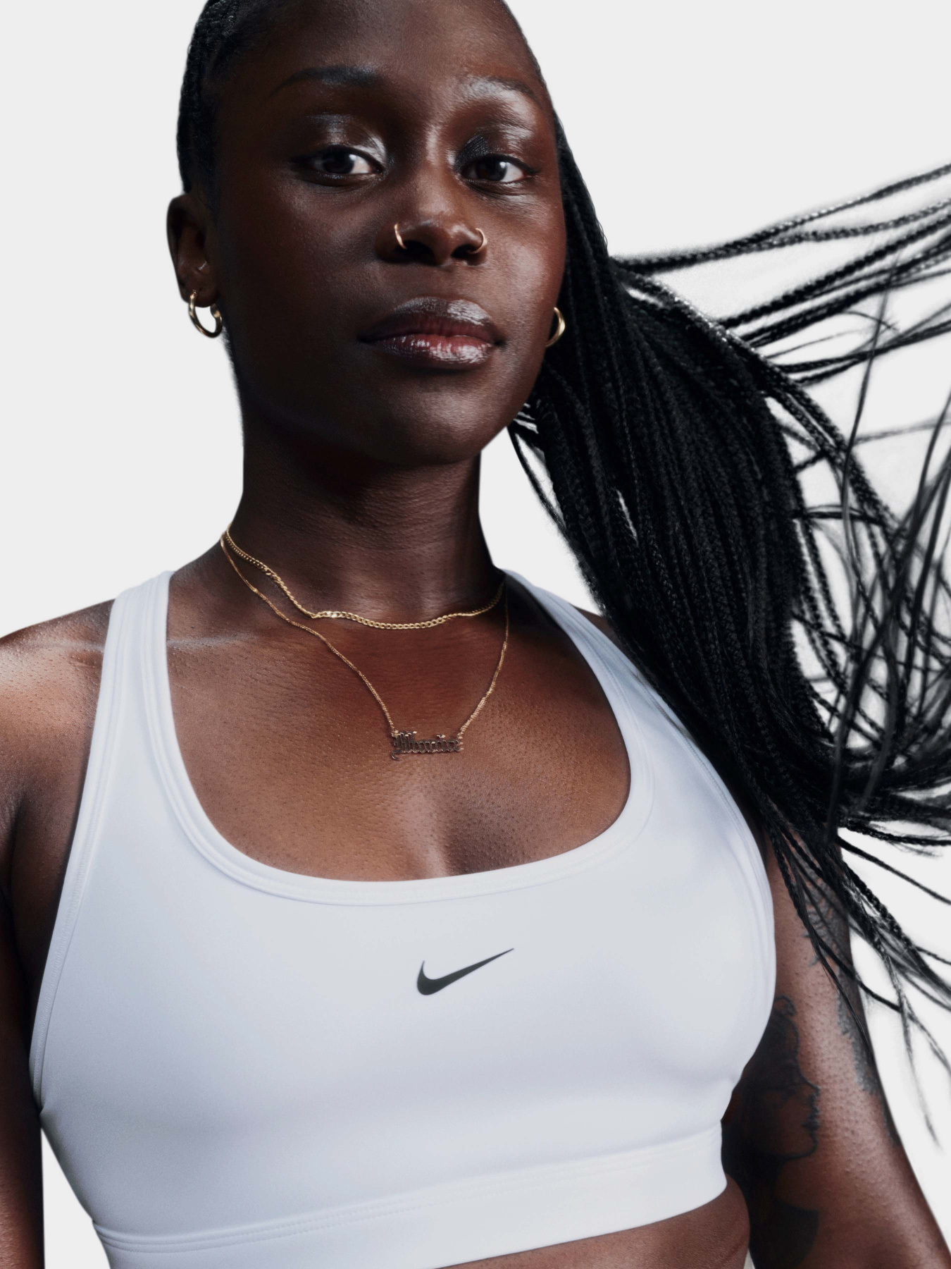 Топ спортивный NIKE Swoosh Light Support Non-Padded Sports модель DX6817-100 Фото