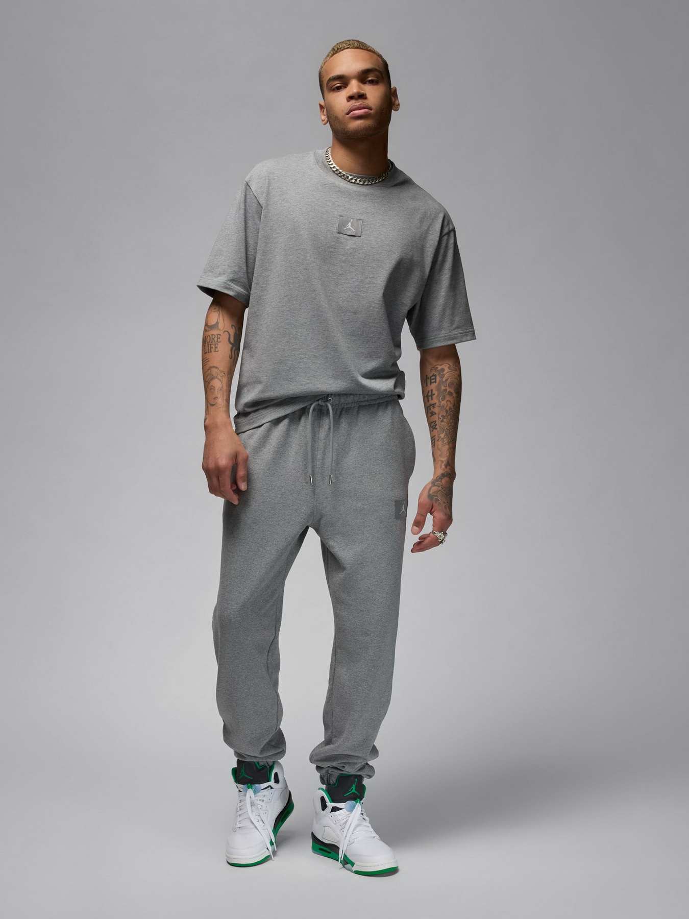 Брюки повседневные NIKE Jordan Flight Flc модель FV7251-091 Фото