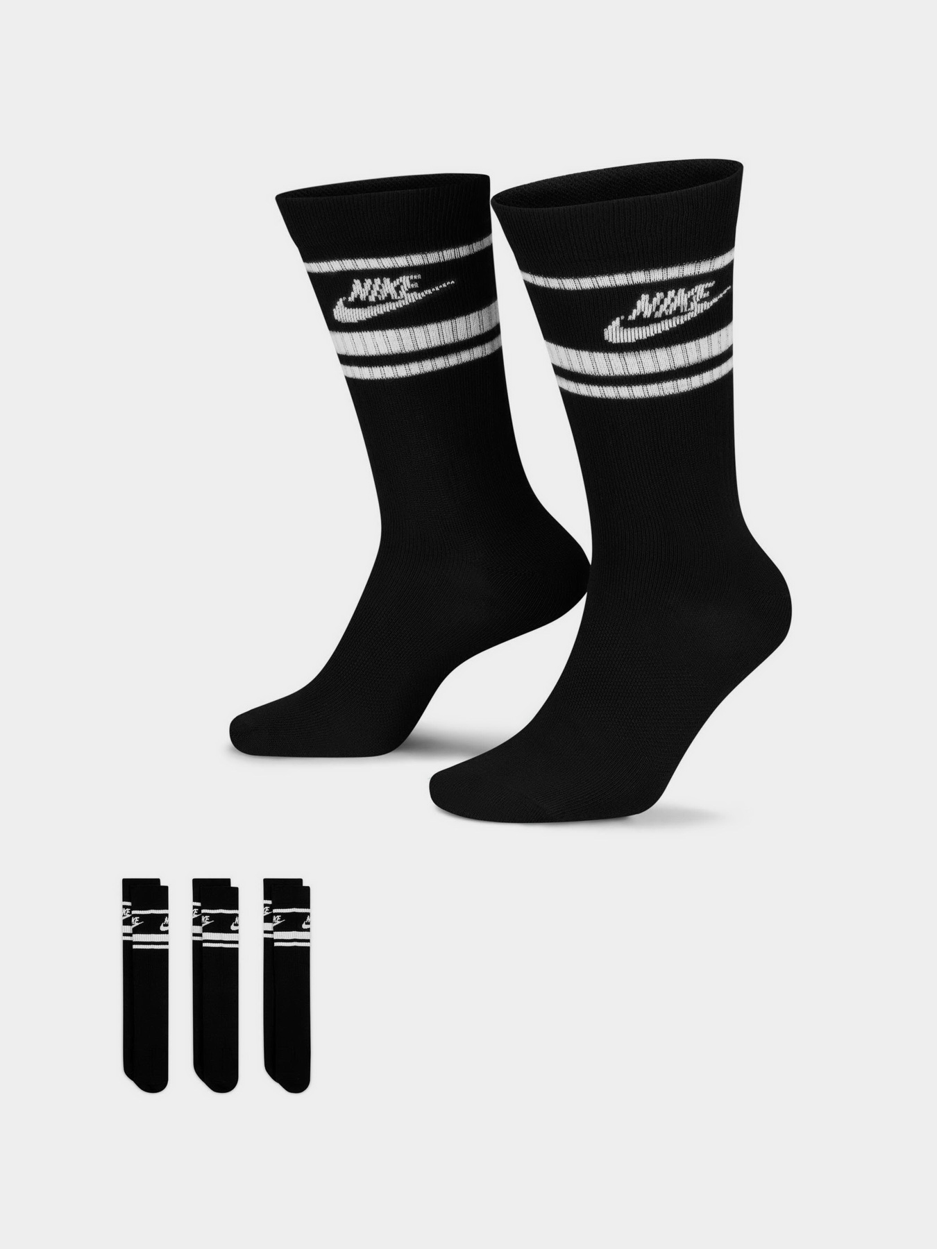 Набор носков NIKE Sportswear Everyday Essential 3Pak модель DX5089-010 Фото