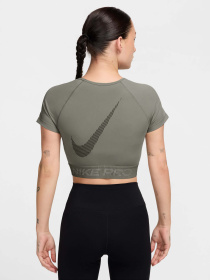 Спортивный топ NIKE PRO DRI-FIT CROP модель HM6369-320 Фото