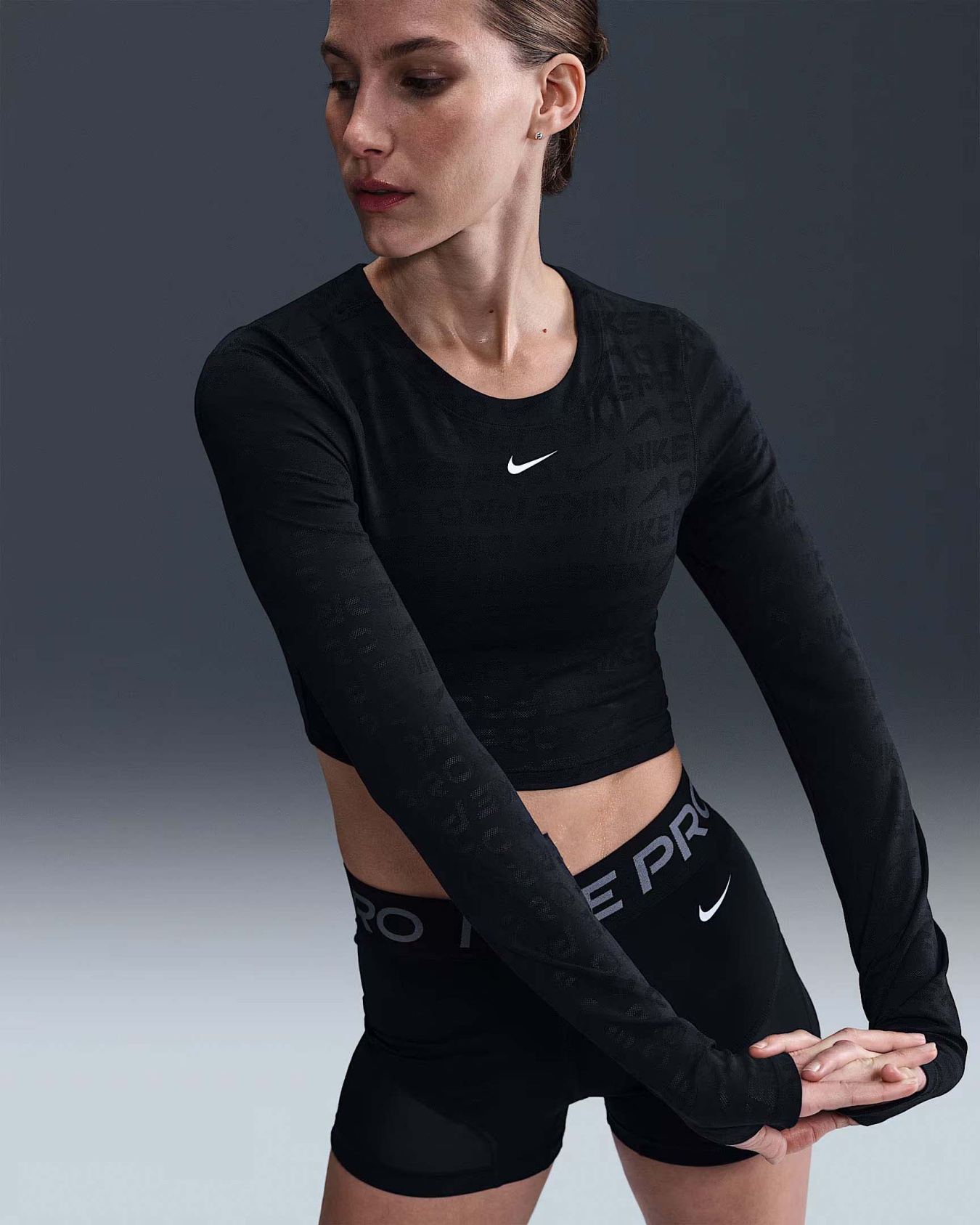 Спортивний топ NIKE PRO DRI-FIT модель HJ4281-010 Фото