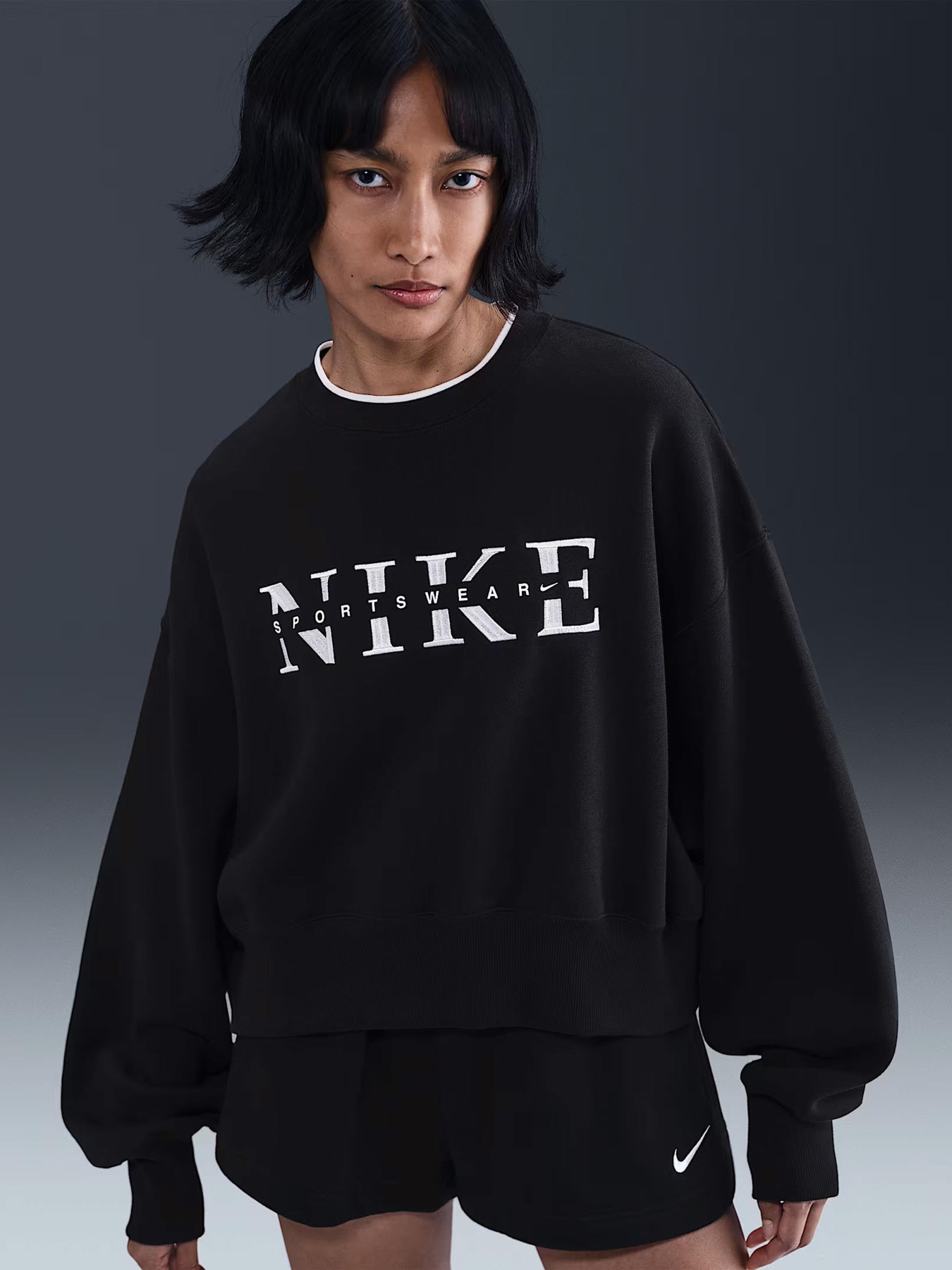 Свитшот NIKE Sportswear Phoenix Fleece модель IH4056-010 Фото