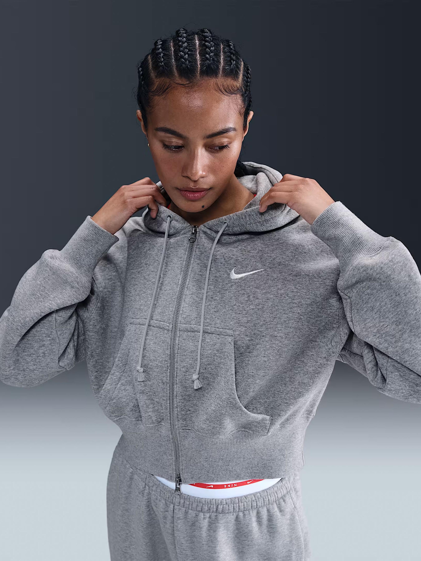 Кофта NIKE SPORTSWEAR PHOENIX FLEECE модель HV2426-063 Фото