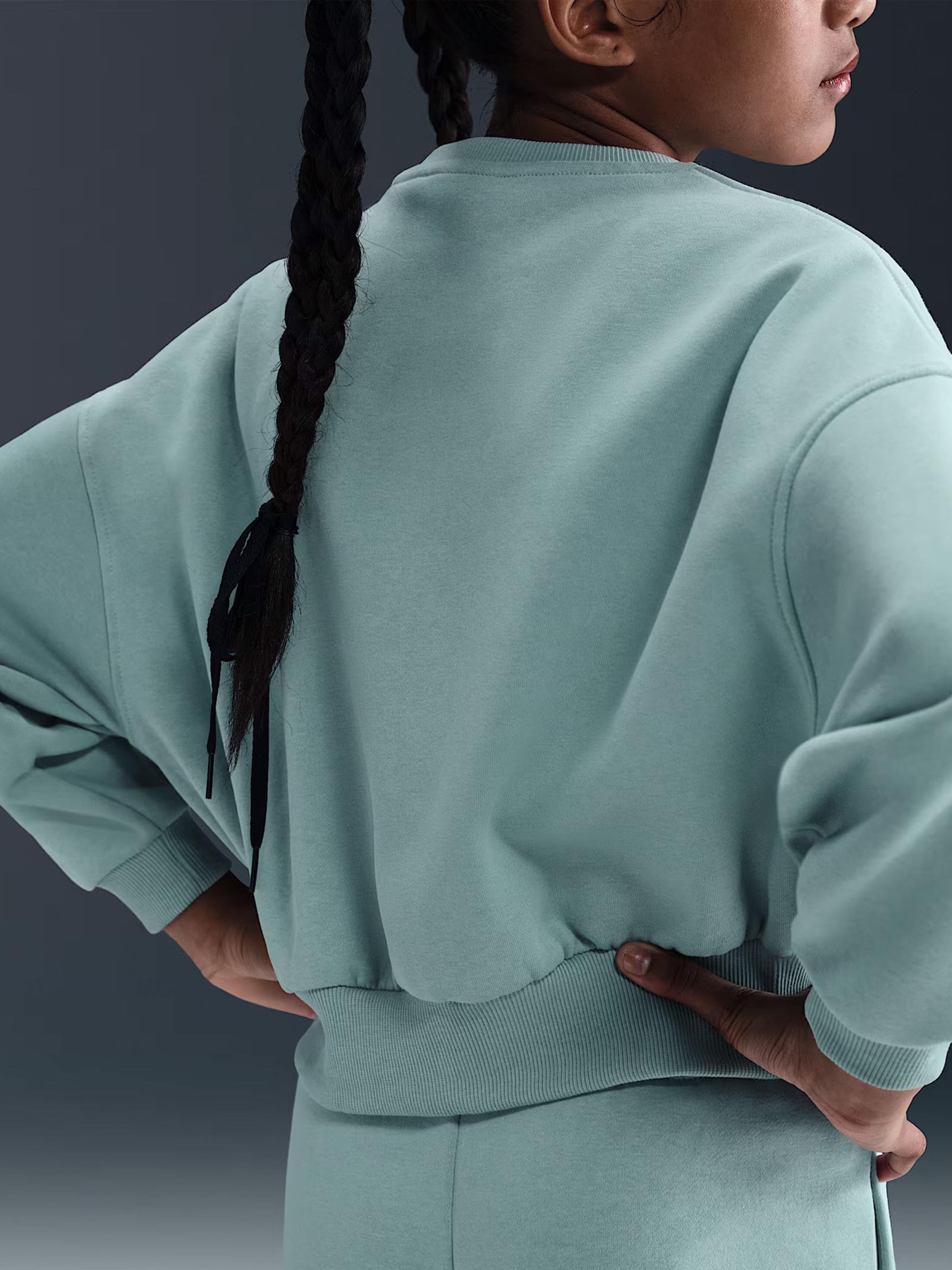 Свитшот NIKE G NSW CLUB FLC BXY CRW LBR модель FZ9244-017 Фото