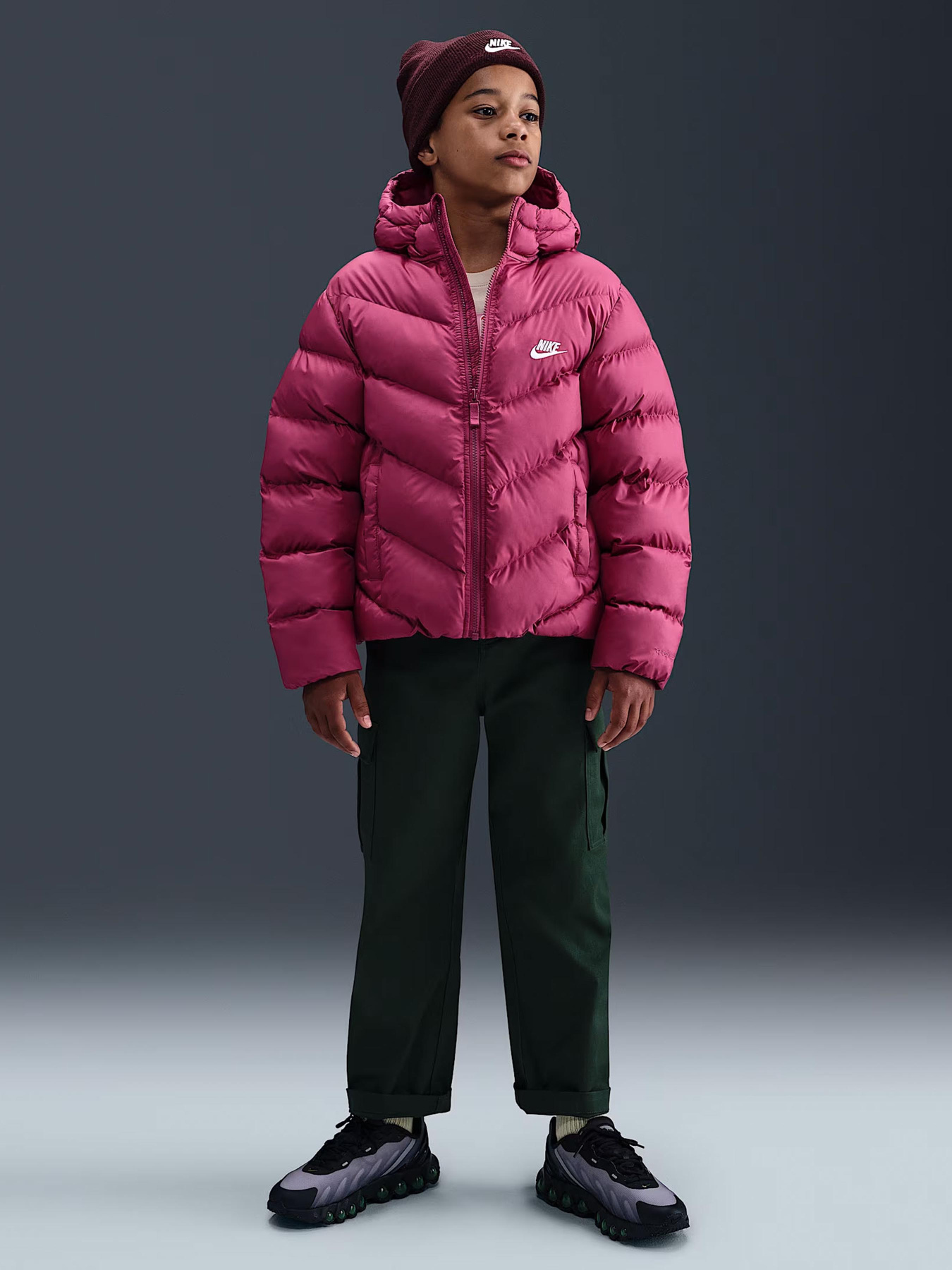 Зимняя куртка NIKE K NSW TF ADP PUFFER модель HQ4976-634 Фото