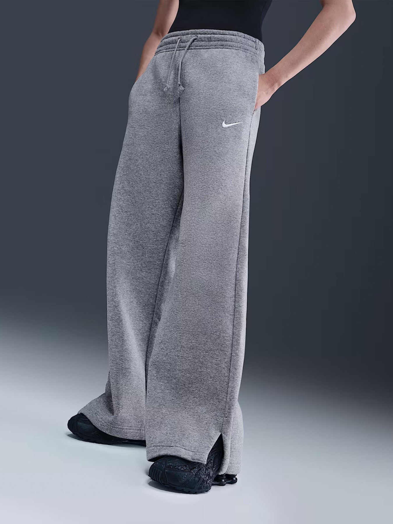 Спортивні штани NIKE W NSW PHNX FLC HR PANT WIDE 2 модель IH1011-063 Фото