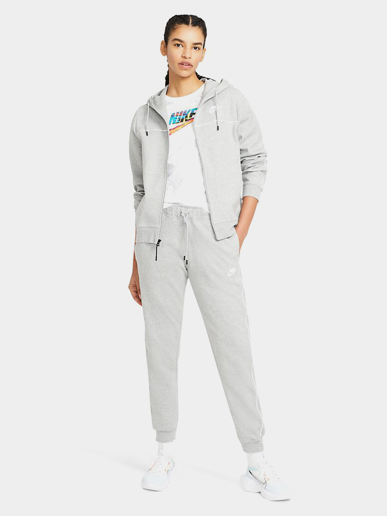 Спортивная кофта NIKE Sportswear Millennium Full-Zip Hoodie модель CZ8338-063 Фото