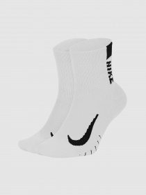Набір шкарпеток NIKE U NK MLTPLIER ANKLE 2PR модель SX7556-100 Набір шкарпеток NIKE U NK MLTPLIER ANKLE 2PR модель SX7556-100 Фото