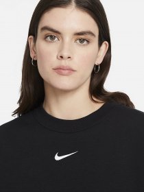 Світшот NIKE Sportswear Essentials Over-Oversized Fleece Crew модель DD5632-010 Фото