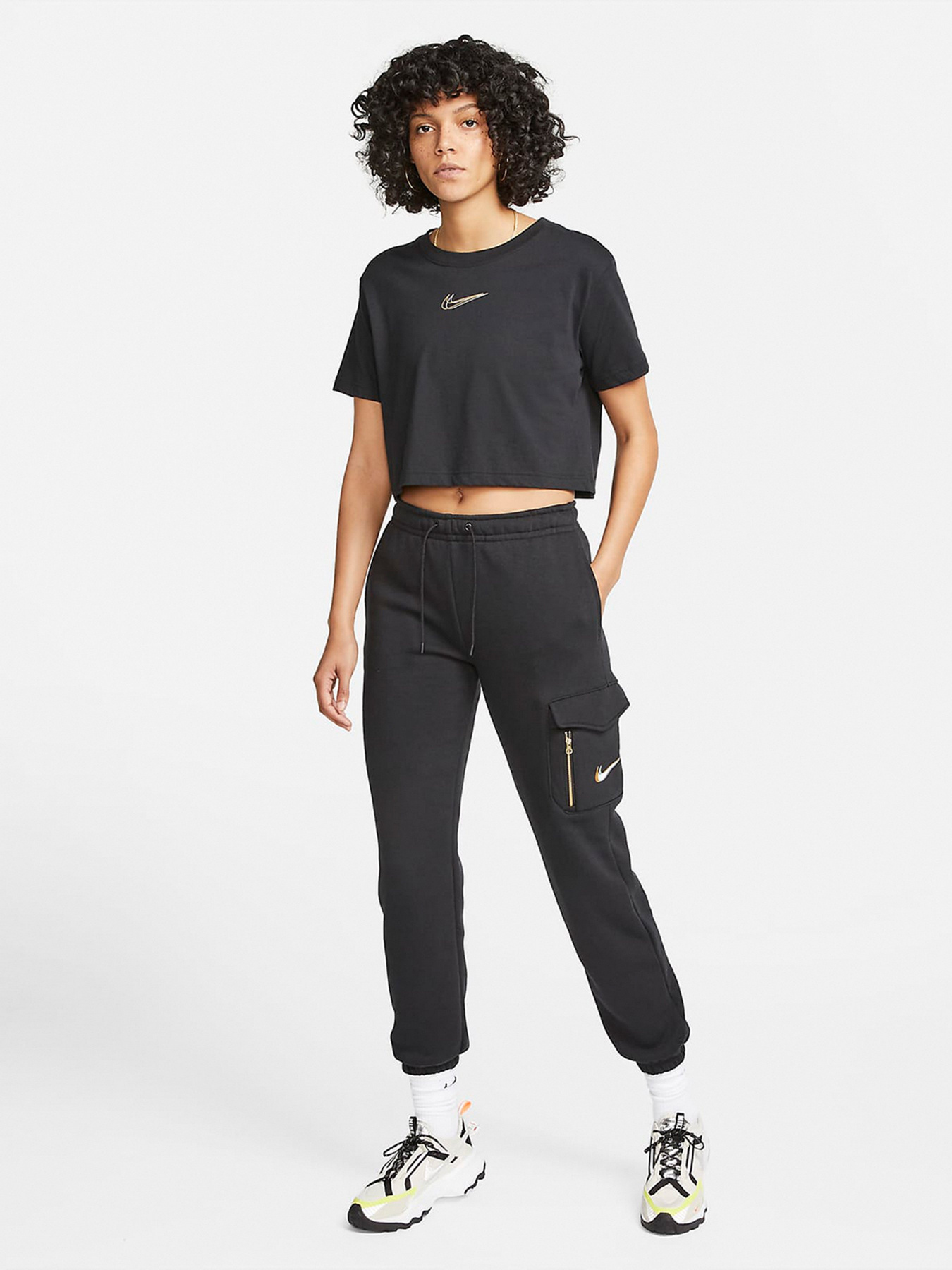 Штаны спортивные NIKE Sportswear Fleece Cargo модель DO2571-010 Фото