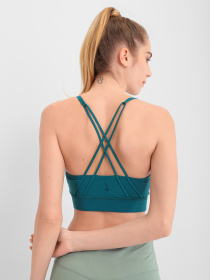 Топ спортивный NIKE Swoosh Luxe модель CJ0544-381 Фото