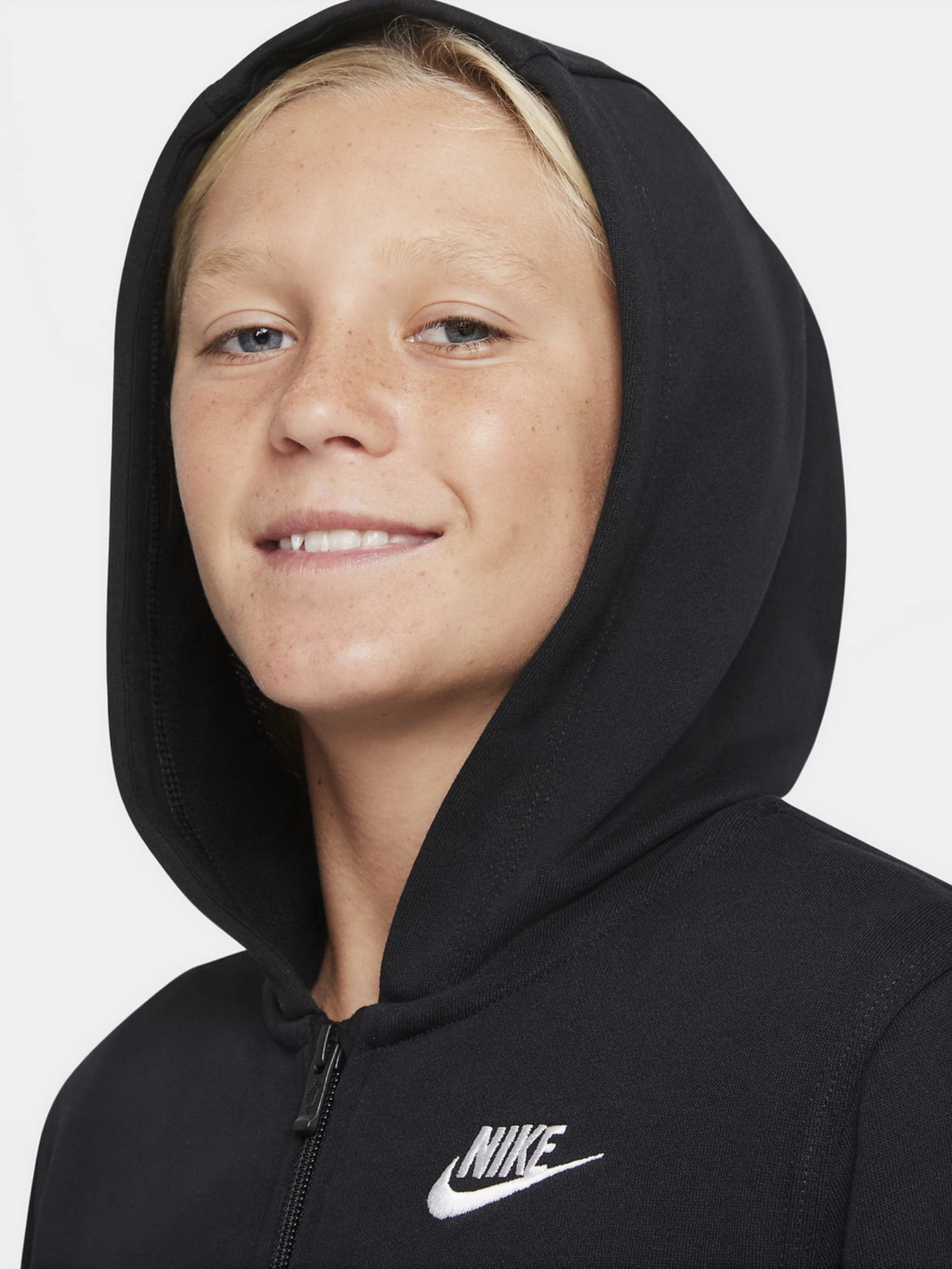 Кофта спортивна NIKE Sportswear Club French Terry Full-Zip модель DD1698-010 Фото