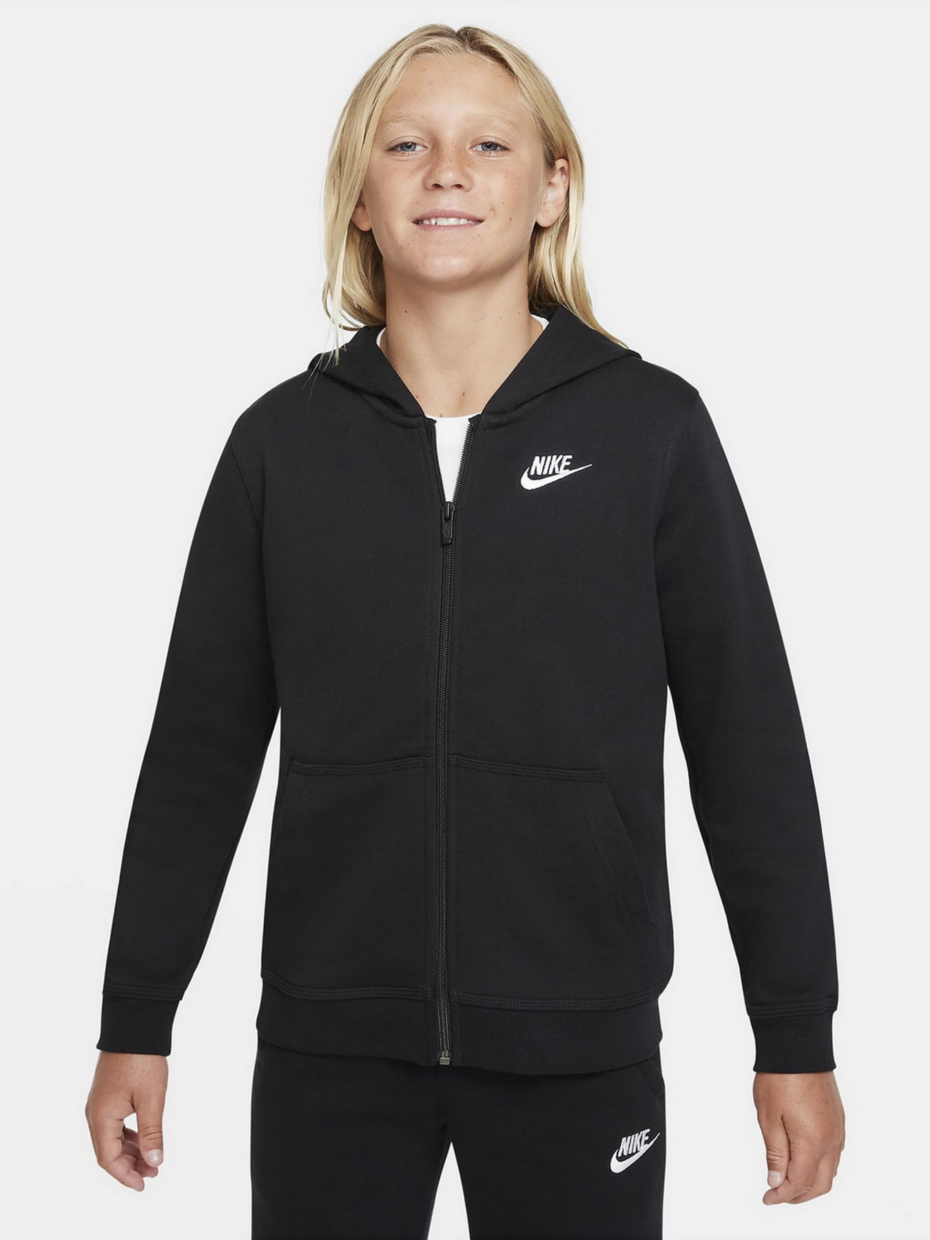 Кофта спортивна NIKE Sportswear Club French Terry Full-Zip модель DD1698-010 Фото