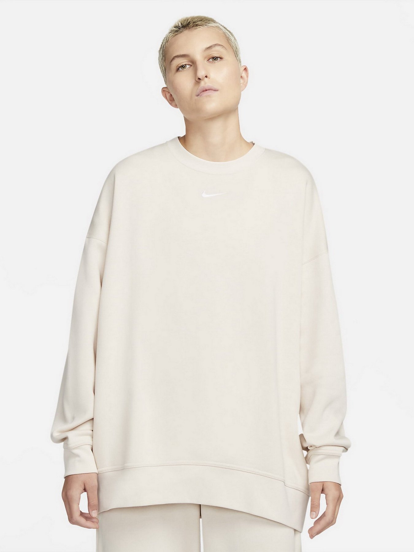 Свитшот NIKE Sportswear Essentials Over-Oversized Fleece Crew модель DD5632-219 Фото