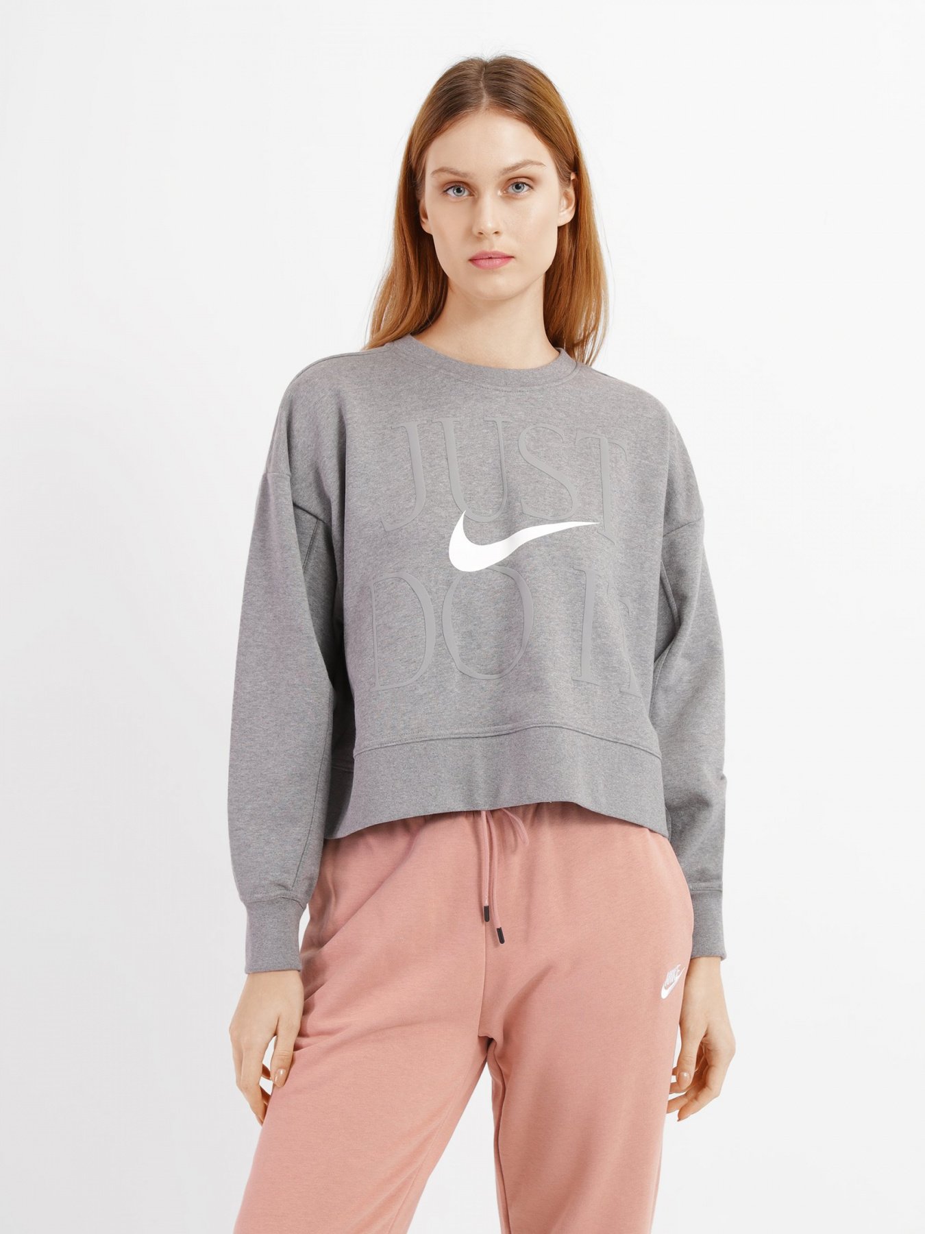 Світшот NIKE Dri-FIT Get Fit Training Crew модель DD6130-091 Світшот NIKE Dri-FIT Get Fit Training Crew модель DD6130-091 Фото