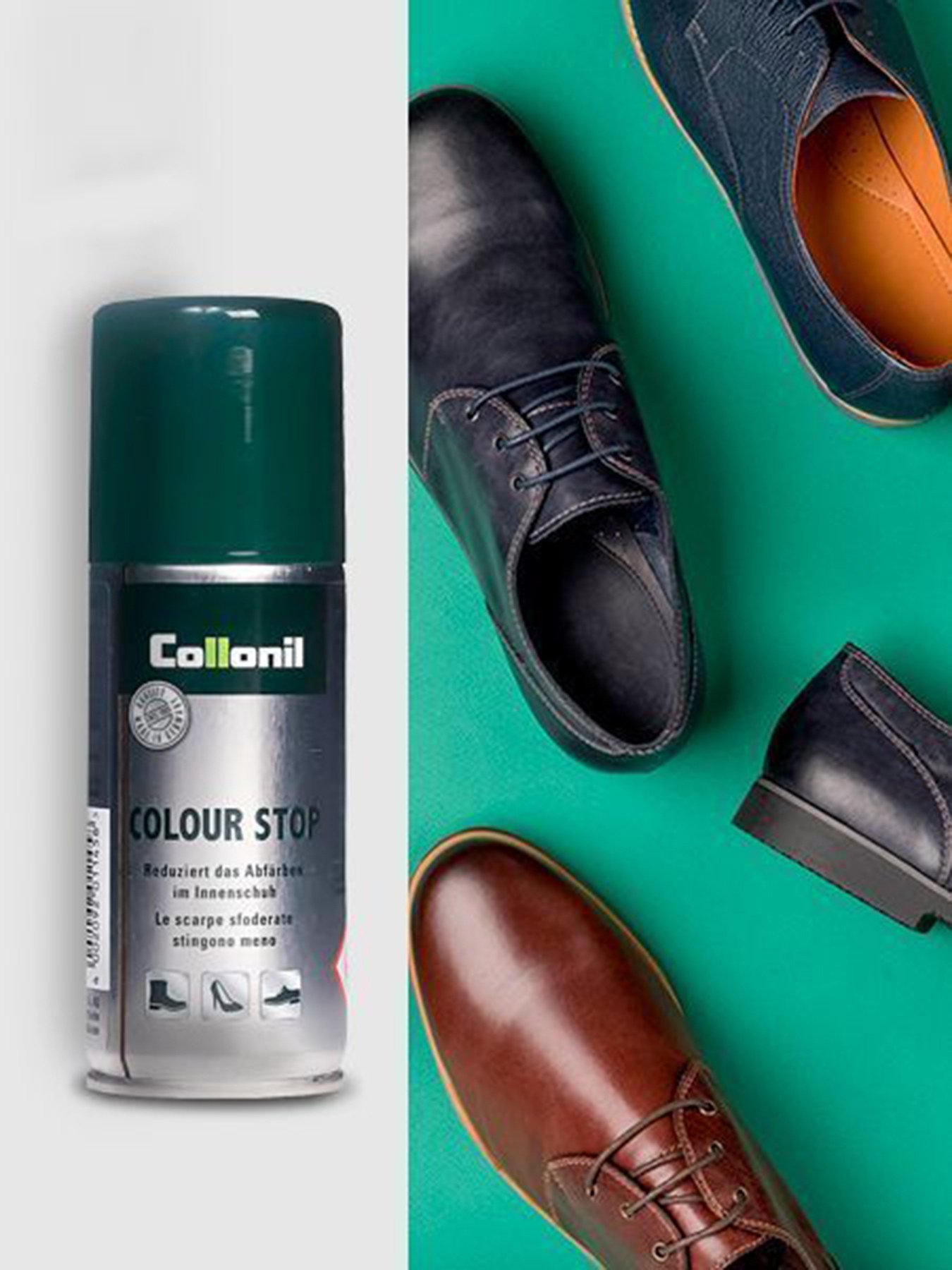 Аэрозоль Collonil проти внутрішнього фарбування взуття модель COLOR-STOP Фото