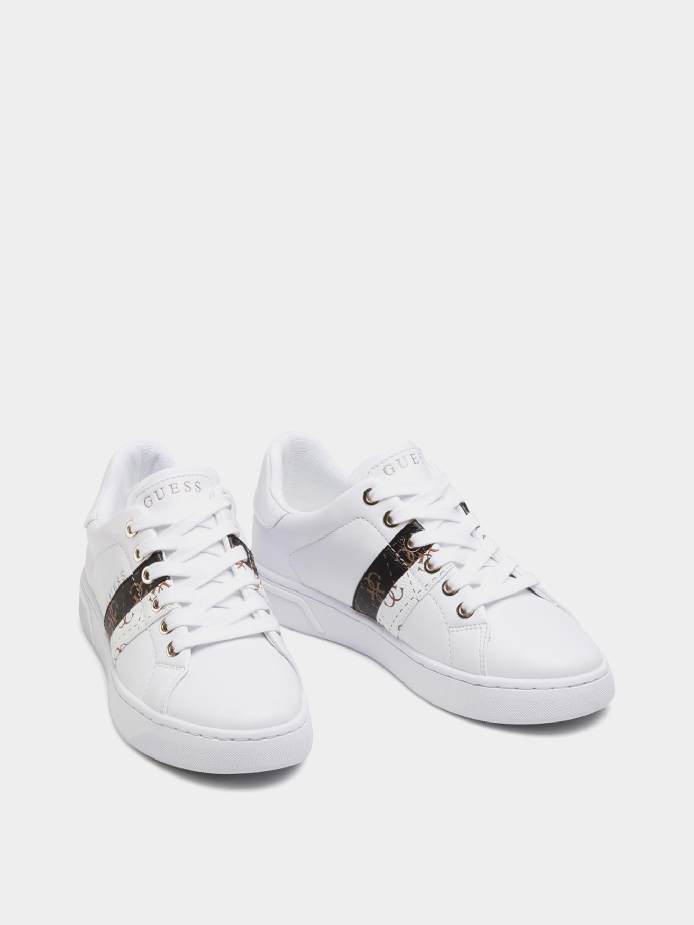 Кеды низкие GUESS Reel модель FL5REE-ELE12-WHIWH Фото