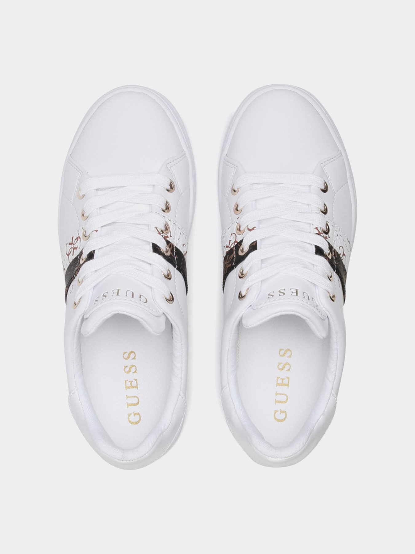 Кеды низкие GUESS Reel модель FL5REE-ELE12-WHIWH Фото