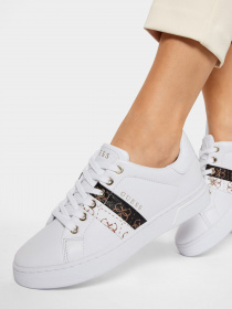 Кеди низькі GUESS Reel модель FL5REE-ELE12-WHIWH Фото