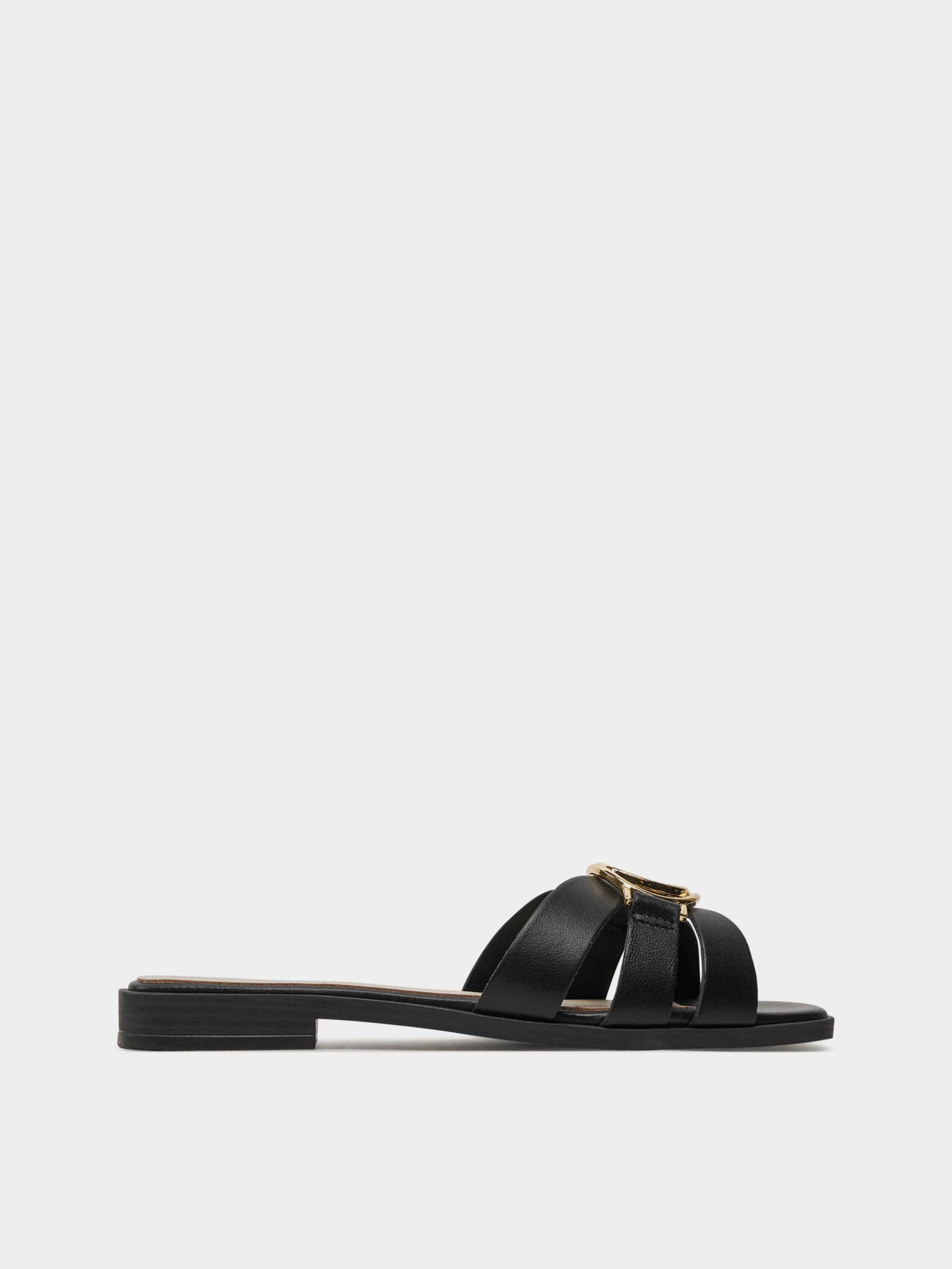 Шльопанці GUESS Symo модель FLJSYM.LEA03;BLACK Фото