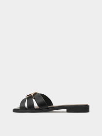 Шльопанці GUESS Symo модель FLJSYM.LEA03;BLACK Фото