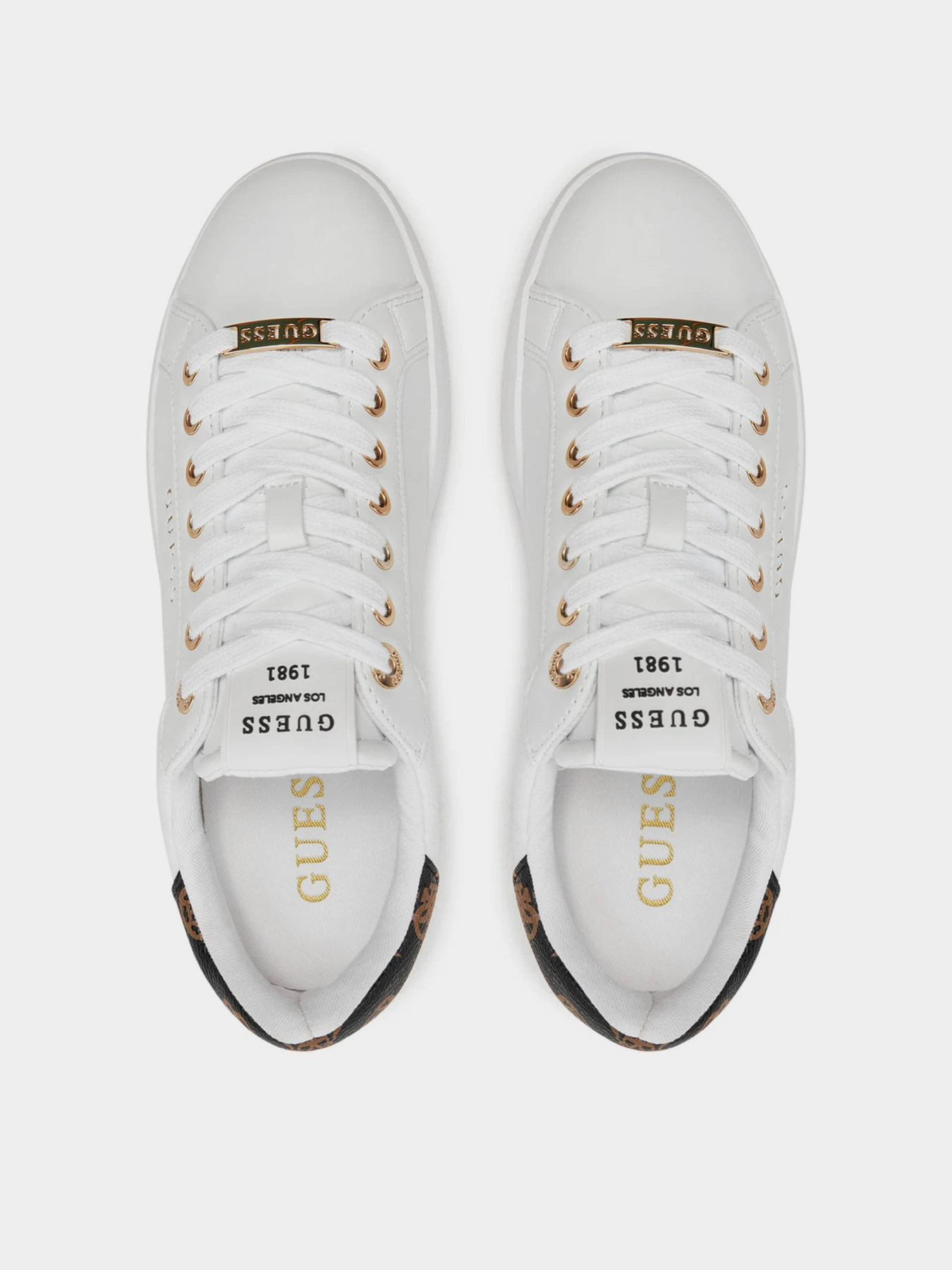 Кеды низкие GUESS Roki2 модель FLFRO2.FAL12;WHITE Фото