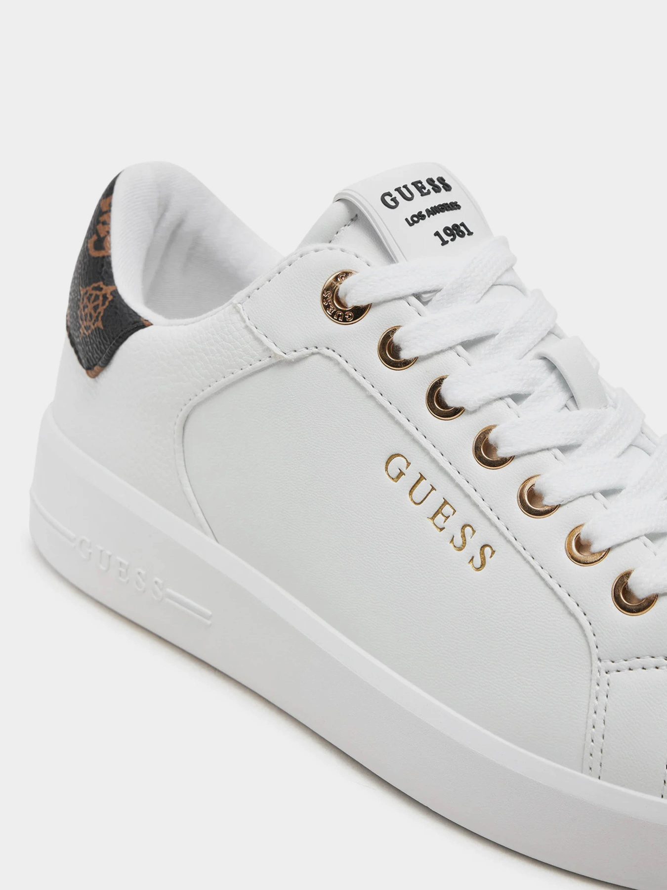 Кеды низкие GUESS Roki2 модель FLFRO2.FAL12;WHITE Фото