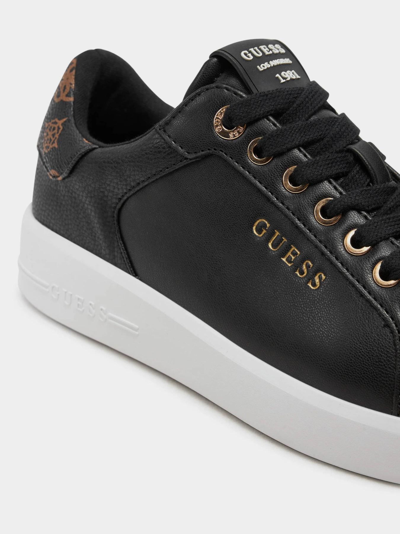 Кеды низкие GUESS Roki2 модель FLFRO2.FAL12;BLACK Фото