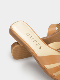 Шлепанцы GUESS Realla модель FLJRLL.LEA19;TAN Фото