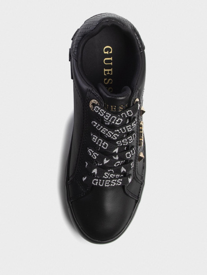 Кеди низькі GUESS модель FL5PUX-LEA12-BLKBL — фото 4 - INTERTOP