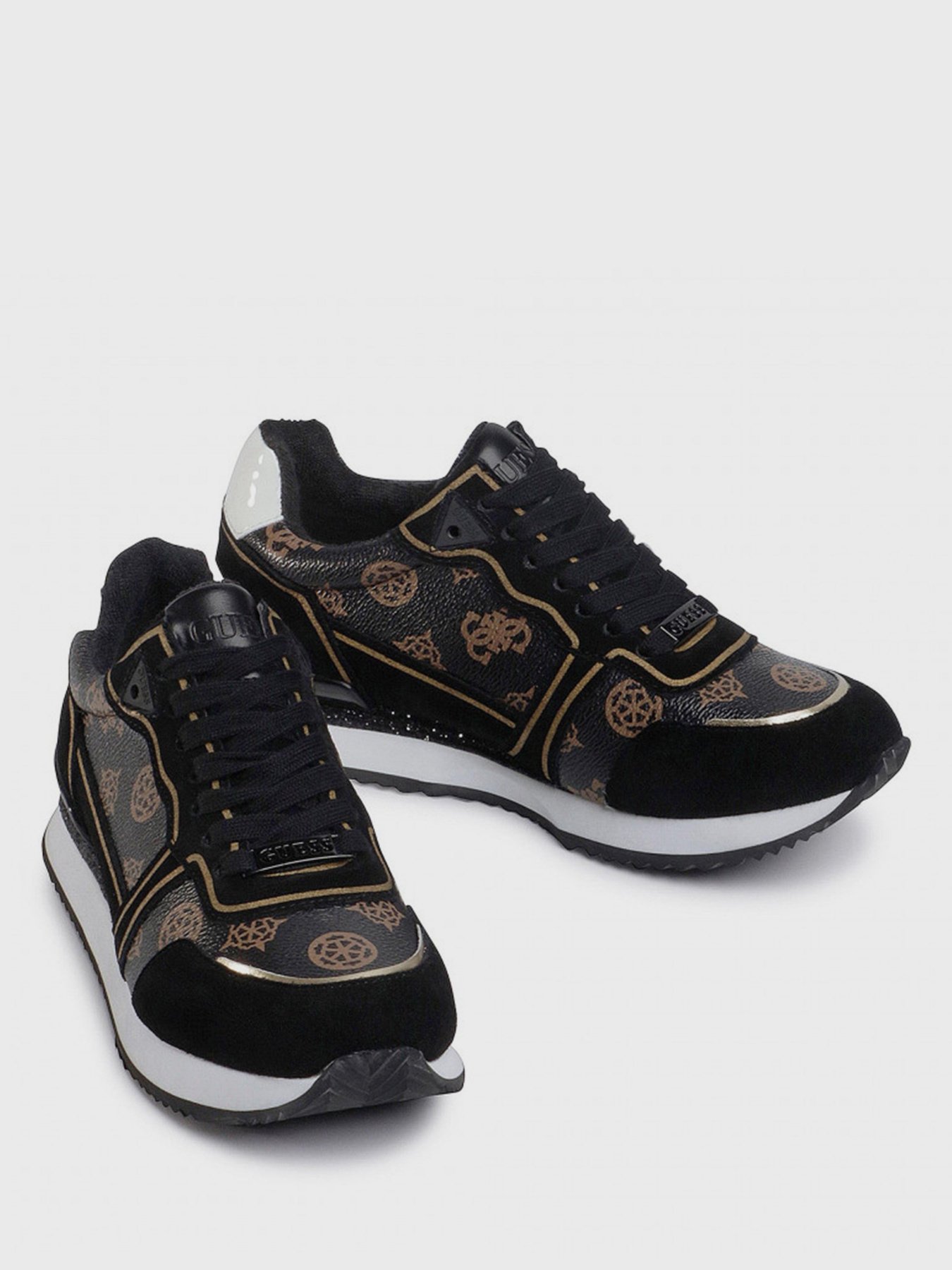 Кросівки GUESS модель FL7AGO-FAL12-BROCR Фото