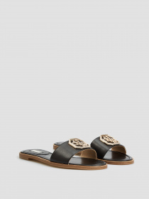 Шлепанцы GUESS Botali модель FL6BOT-LEA19-BLACK Фото