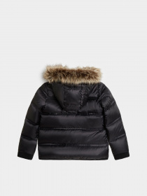 Зимняя куртка GUESS Faux Fur Hooded Puffer модель L2BL03.WEGY0;JBLK Фото