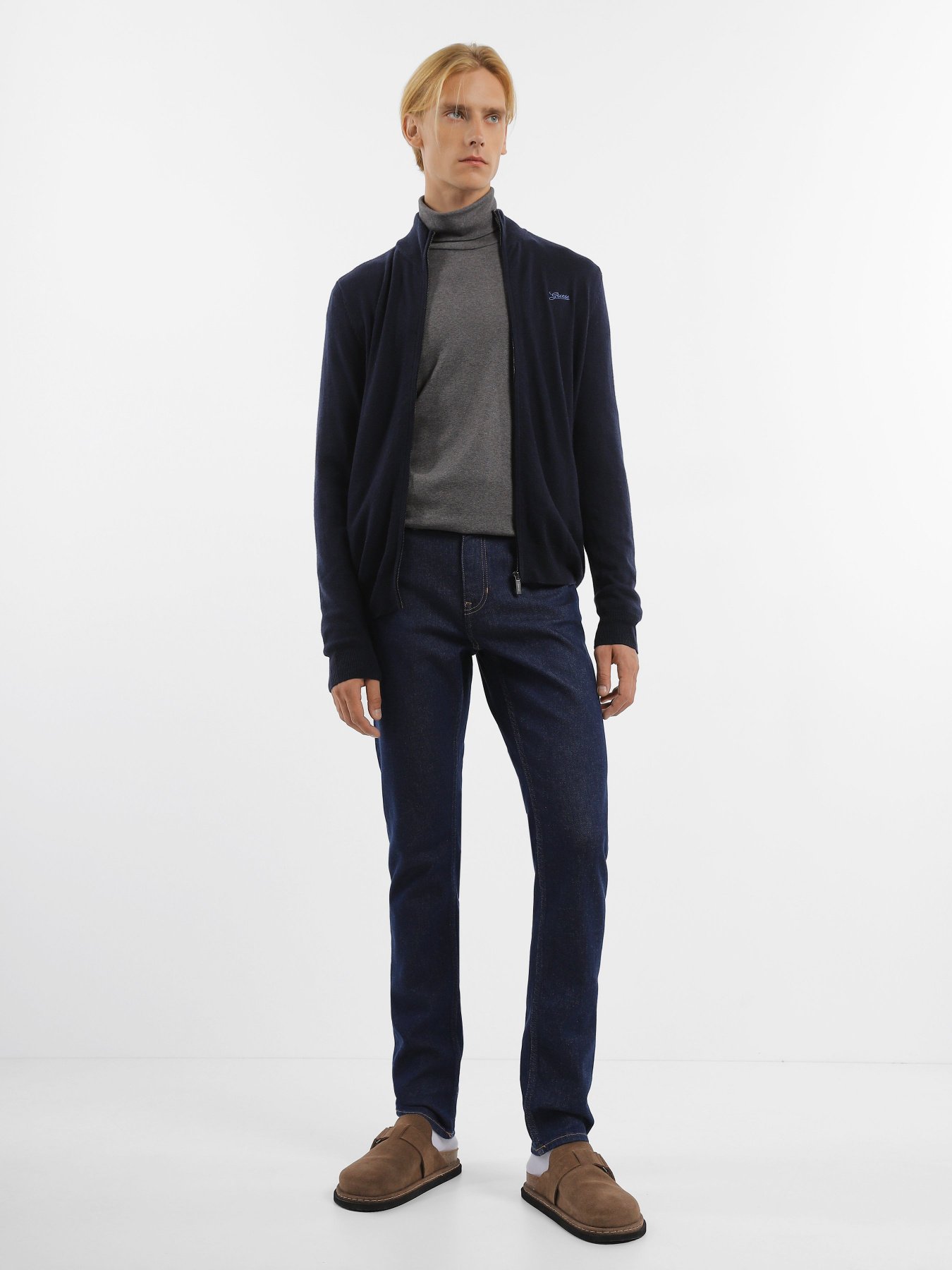 Кофта GUESS Vaughan Ls Zipped Cardi Basic модель M3YR02.Z3052;G7V2 Фото