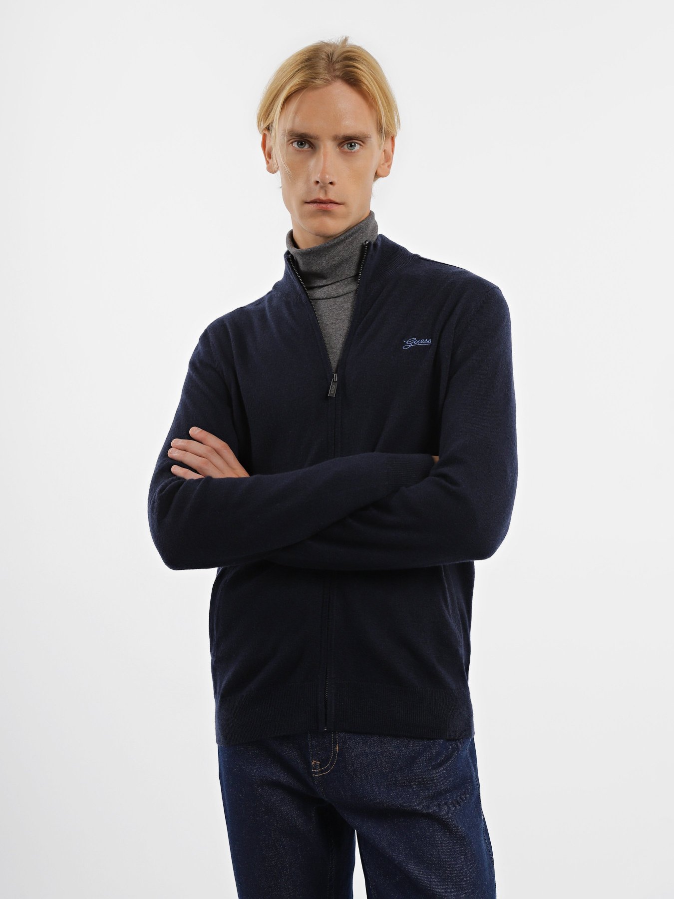 Кофта GUESS Vaughan Ls Zipped Cardi Basic модель M3YR02.Z3052;G7V2 Фото