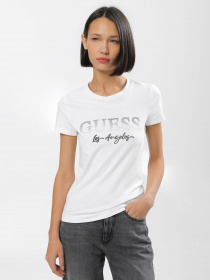 Футболка GUESS Ss Cn Logo Micro Studs Tee модель W3BI34.J1314;G011 Фото
