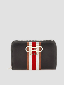 Гаманець GUESS Nelka Slg Medium Zip Around модель SWVG93.07400;BLA Фото