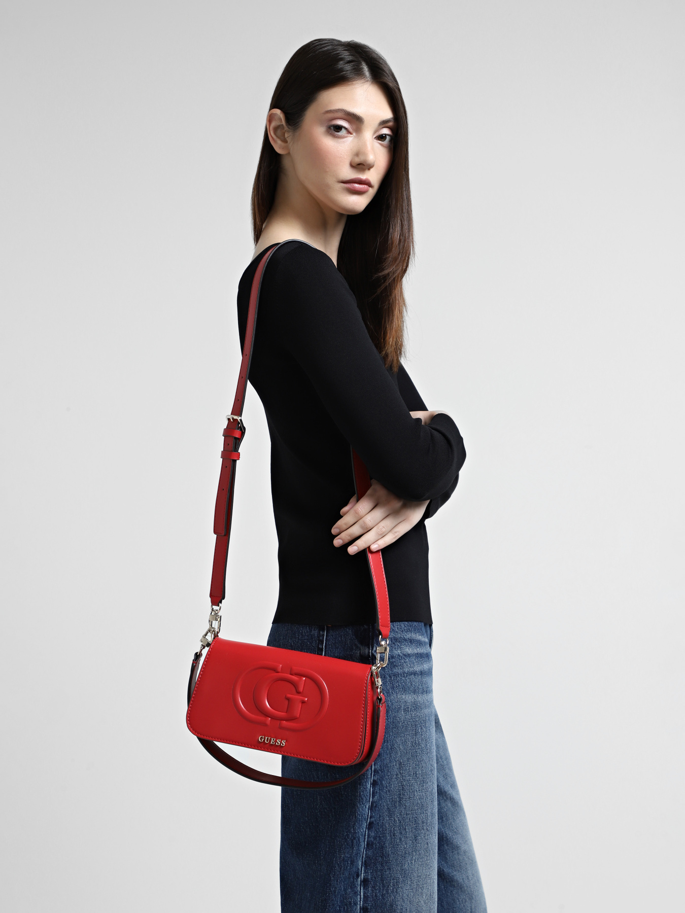 Крос-боді GUESS Eco Mietta модель HWEVG9.51320;RED Фото