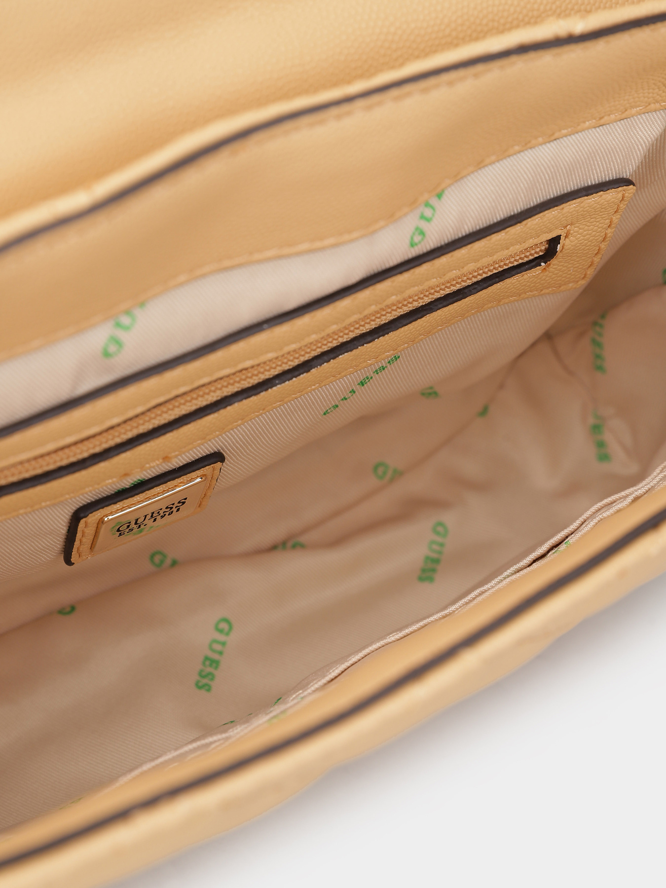 Кросс-боди GUESS Eco Carly Cnvrtble Xbody Flap модель HWEQG9.50921;BEI Фото