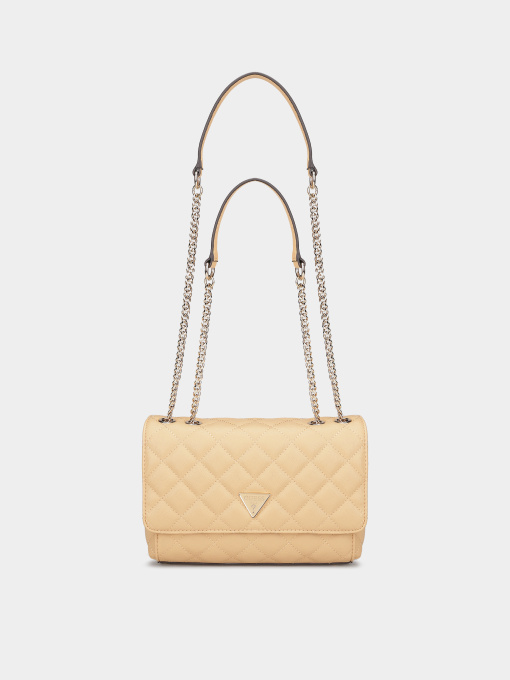 Кросс-боди GUESS Eco Carly Cnvrtble Xbody Flap модель HWEQG9.50921;BEI Фото